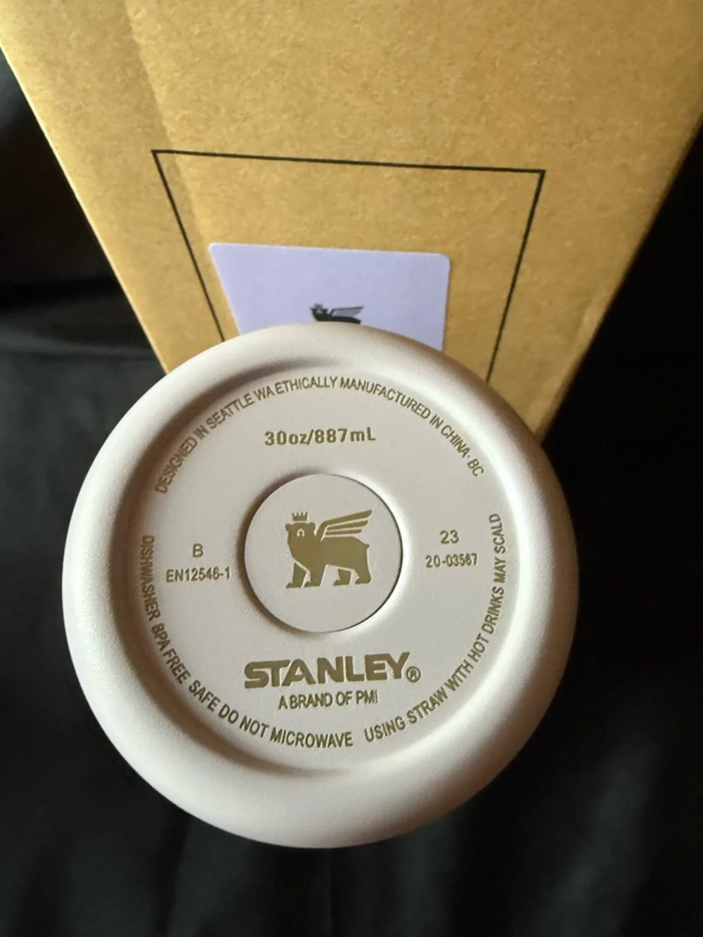 New Stanley 30oz Lavender/ Gold Laser Engraved with Handle and Flip Top - Picture 7 of 7